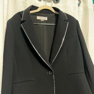 Tahari Arthur S. Levine Black Blazer w/ Stud Trim | Size 16 | Statement Jacket
